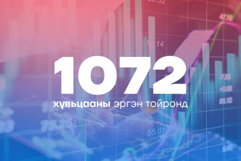 1072 хувьцааны 2024 оны ногдол ашгийн үлдэгдлийг энэ сард олгоно